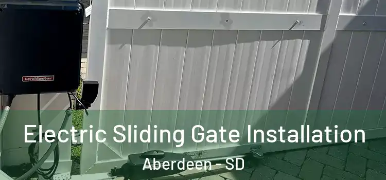 Electric Sliding Gate Installation Aberdeen - SD